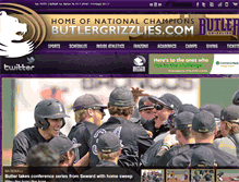 Tablet Screenshot of butlergrizzlies.com